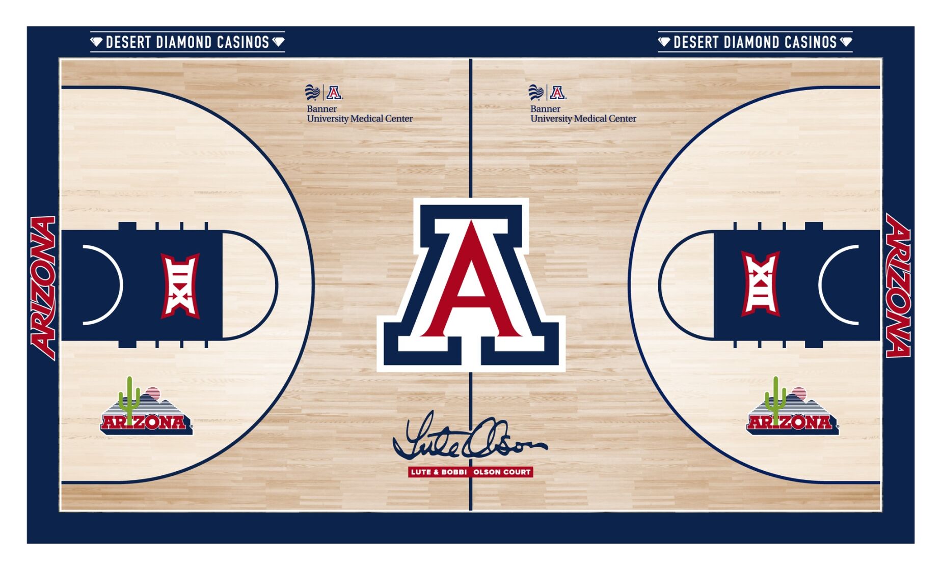McKale Center court design - Option 1